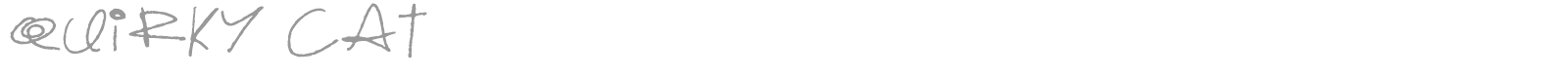 Quirky Cat font preview